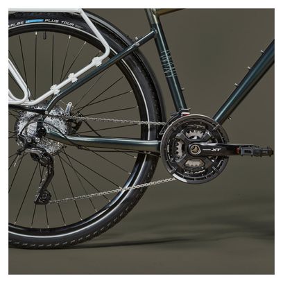 Bicicleta de viaje Riverside Touring 900 Shimano XT 10S 700mm Gris / Verde oscuro 2021
