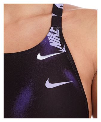Women's Nike Swim HydraStrong Multi Print Violet Swimsuit