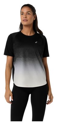 Maglia a maniche corte Asics Road Fade Nero/Bianco Donna