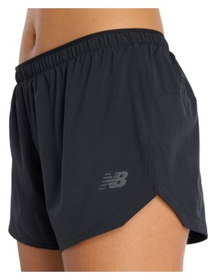 New Balance RC Essential 3in korte broek voor dames, zwart