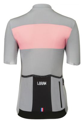 Maglia manica corta donna LeBram Eze grigio rosa
