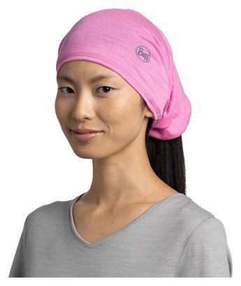 Bufanda ligera de merino rosa