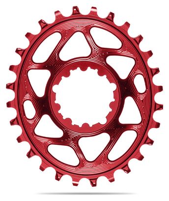 AbsoluteBlack Narrow Wide Oval Chainring Direct Mount Boost Sram 12S Red