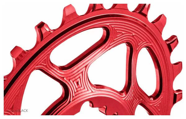 AbsoluteBlack Narrow Wide Oval Chainring Direct Mount Boost Sram 12S Red