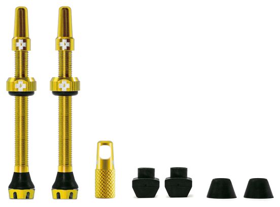 MUC OFF-Tubeless valve kit V2 (pair) 60mm Gold
