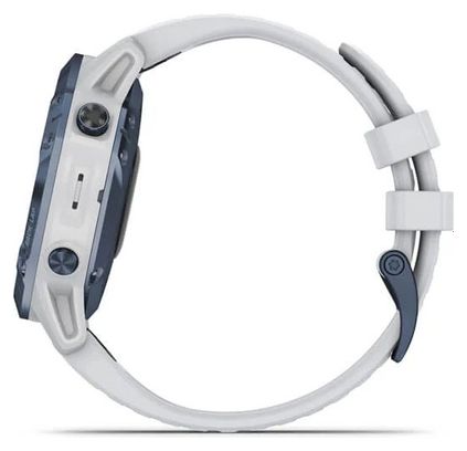 Garmin fenix 6 - Reloj GPS Pro Solar Edition Azul mineral con correa Whitestone