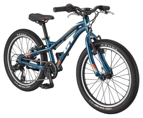 GT Somper Ace 7V 20'' 2022 Azul Teal Brillante Bicicleta de montaña semirrígida para niños de 6 a 8 años
