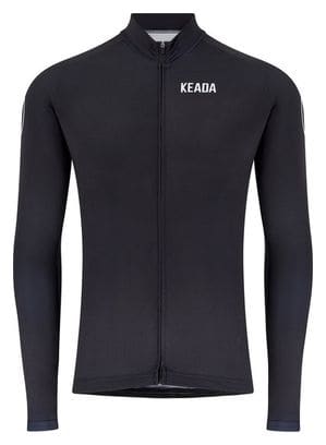 Maillot de cyclisme femme essentiel à manches longues - Noir