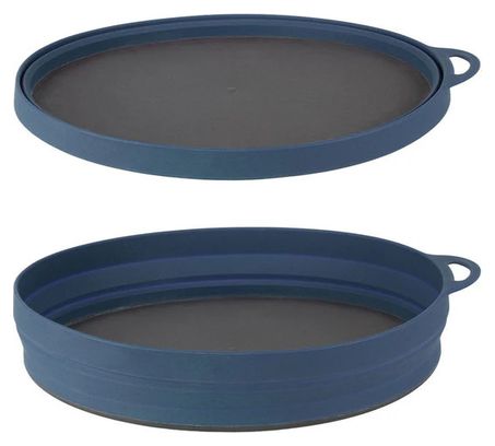 Faltbarer Teller Lifeventure Ellipse Blau