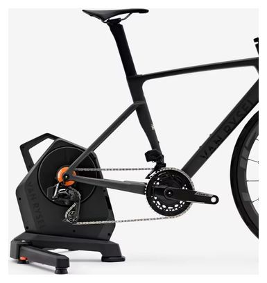 Home trainer Aangesloten Van Rysel RCR met Zwift Tandwiel en Click Zwart