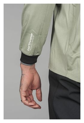 Maglia a maniche lunghe Northwave Sharp verde/bianca da uomo