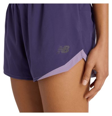 New Balance RC Essential 3in korte broek voor dames, paars