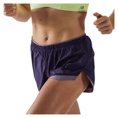New Balance RC Essential 3in korte broek voor dames, paars