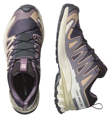Scarpe Trail Salomon XA Pro 3D V9 GTX Viola/Beige Donna