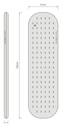 Vaude Allround 9 M Matratze, rot