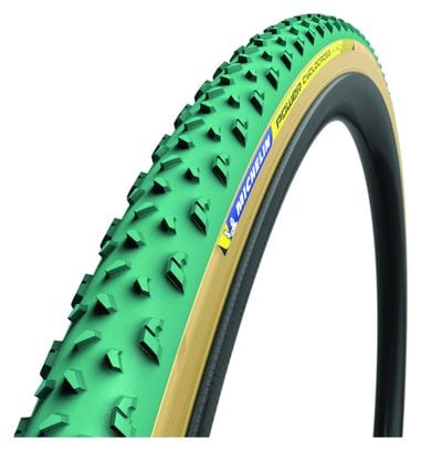Boyau Cyclocross Michelin Power Cyclocross Mud Tubular 700 mm HD Bead To Bead Protection Latex Vert