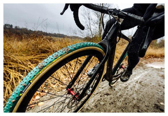 Michelin Power Cyclocross Mud Tubular 700 mm HD Protezione tallone per tallone Verde lattice