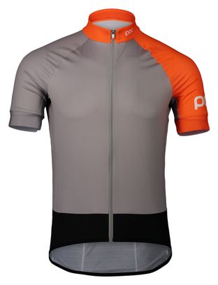 Poc Essential Road Short Sleeve Jersey Granite Grey / Zink Orange