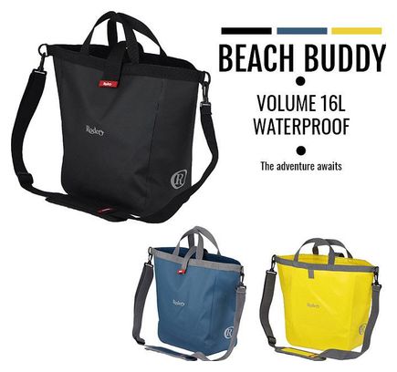 Rodeo Packs Beach Buddy Noir - sacoche vélo et tote bag.