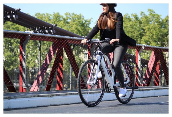 Vélo électrique Vadrouilleur 21.1 - Full carbone - Autonomie 100Km - Blanc