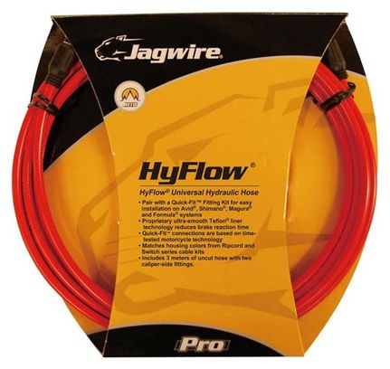 Jagwire Hyflow Universal Hydraulikschlauch - Rot