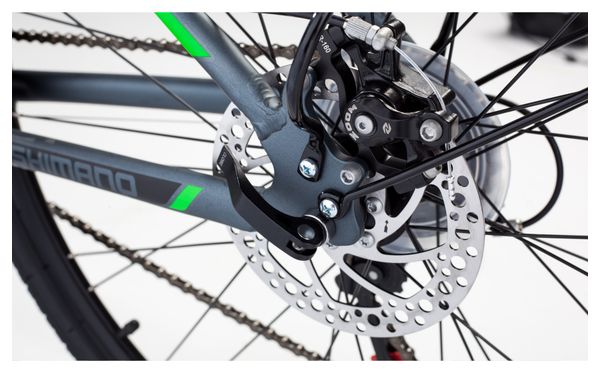 Velo TREKKING TREKKING PRO W 28 Moma Bikes Aluminium SHIMANO 21V Freins a Disque Suspension Avant