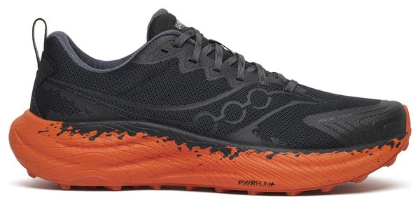 Saucony Ride TR3 trailschoenen voor heren, zwart/oranje