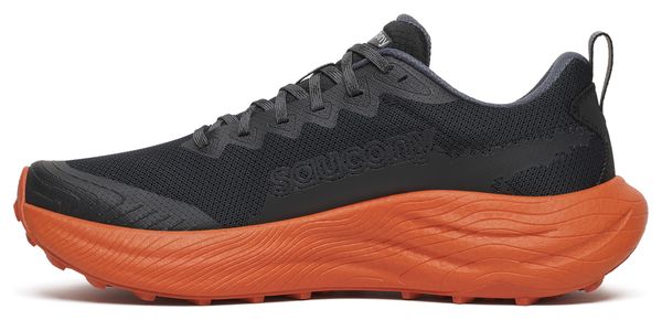 Saucony Ride TR3 trailschoenen voor heren, zwart/oranje