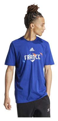 adidas Team France T-Shirt Blauw Heren