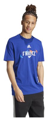 T-Shirt adidas Team France Bleu Homme