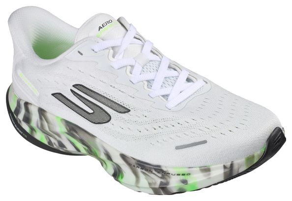 Skechers Slip-ins Aero Spark Glow in the Dark Laufschuhe, Weiß/Grün, Herren