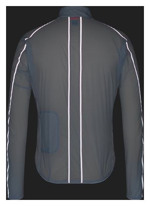 Rapha Brevet Element Wind Windjacke Mann Blau/Silber