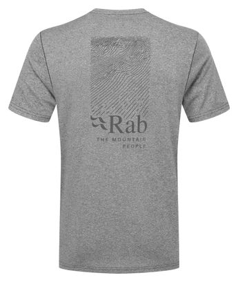 Rab Mantle Ridge Korte Mouw Technisch T-shirt Grijs
