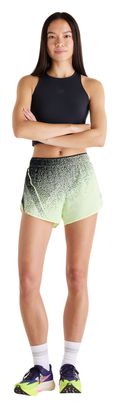 Pantalones cortos New Balance RC Ultra Light Printed 3in amarillos para mujer