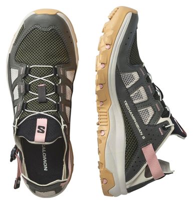 Chaussures Amphibies Salomon Techamphibian 5 Gris/Rose Femme