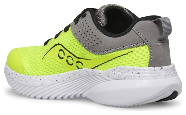 Saucony Kinvara 14 Yellow Gray Kids Running Shoes