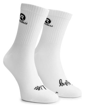 Chaussettes Sport Rogelli Crew Logo - Unisexe - Blanc/Noir