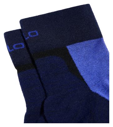 Odlo Performance Wool Low Wandersocken Schwarz/Violett