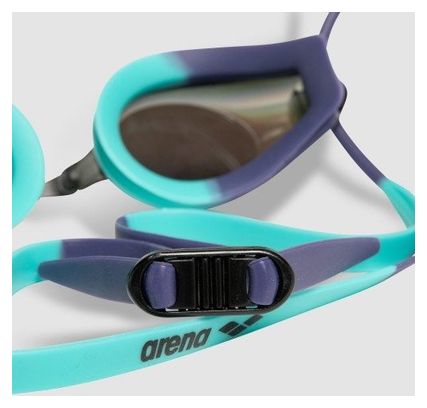 Arena Tracks Mirror Blue Mirrored Swim Goggles