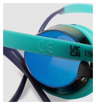 Arena Tracks Mirror Blue Mirrored Swim Goggles