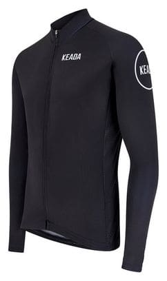 Maillot de cyclisme homme essentiel à manches longues - Noir