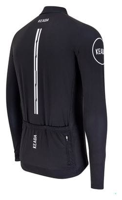 Maillot de cyclisme homme essentiel à manches longues - Noir