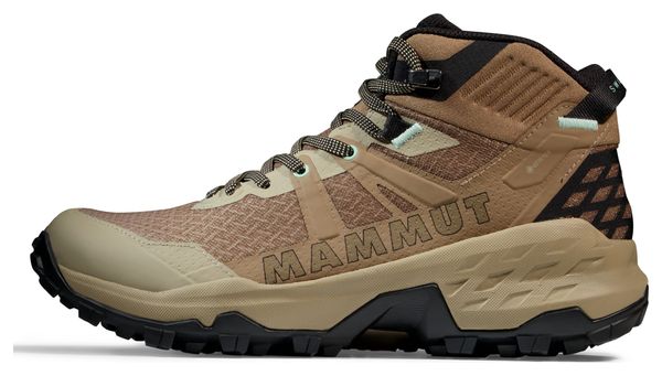Dames Mammut Sertig II Mid Gore-Tex Beige/Bruin Wandelschoenen