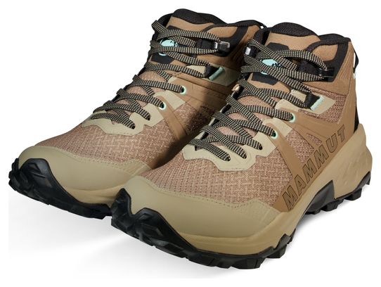Dames Mammut Sertig II Mid Gore-Tex Beige/Bruin Wandelschoenen