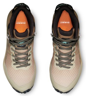 Dames Mammut Sertig II Mid Gore-Tex Beige/Bruin Wandelschoenen