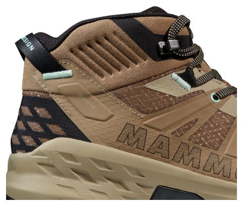 Dames Mammut Sertig II Mid Gore-Tex Beige/Bruin Wandelschoenen