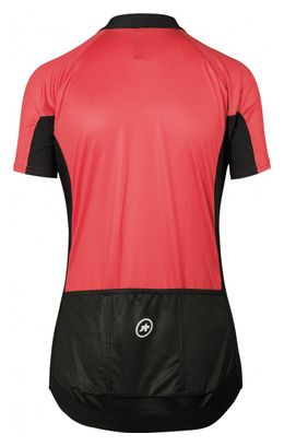 Maglia manica corta da donna Assos UMA Summer GT rosa / nera