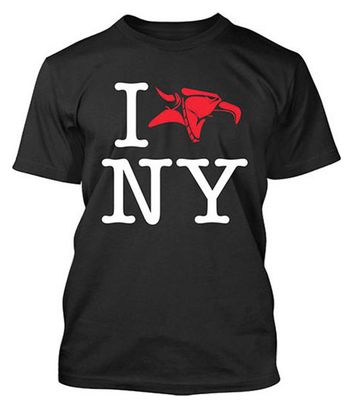 Tier T-Shirt Ich liebe NY schwarz