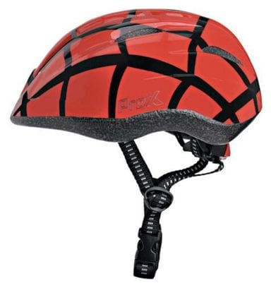 Casque de vélo pour enfant - Spider Rouge Noir - Casque enfant