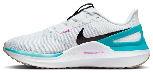 Chaussures de Running Femme Nike Air Zoom Structure 25 Blanc Bleu